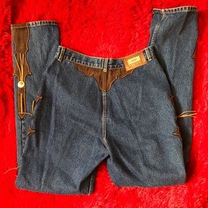 Vintage very unique Lawman Jeans with Fringe